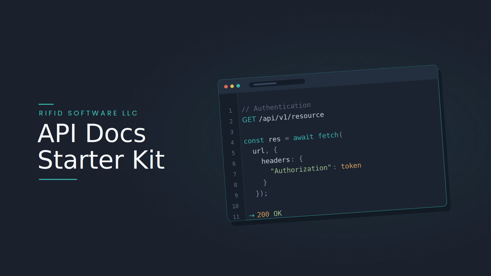 API Documentation Starter Kit
